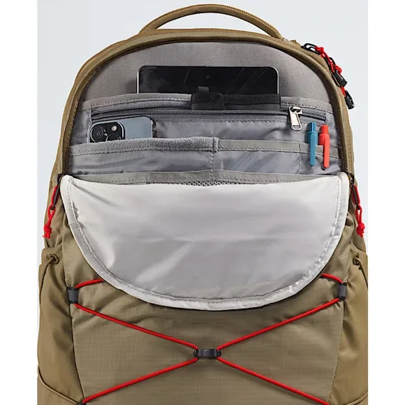 The North Face Borealis Backpack Cedar-Lava Red FlexVent Hiking Travel Pack - Picture 5 of 5